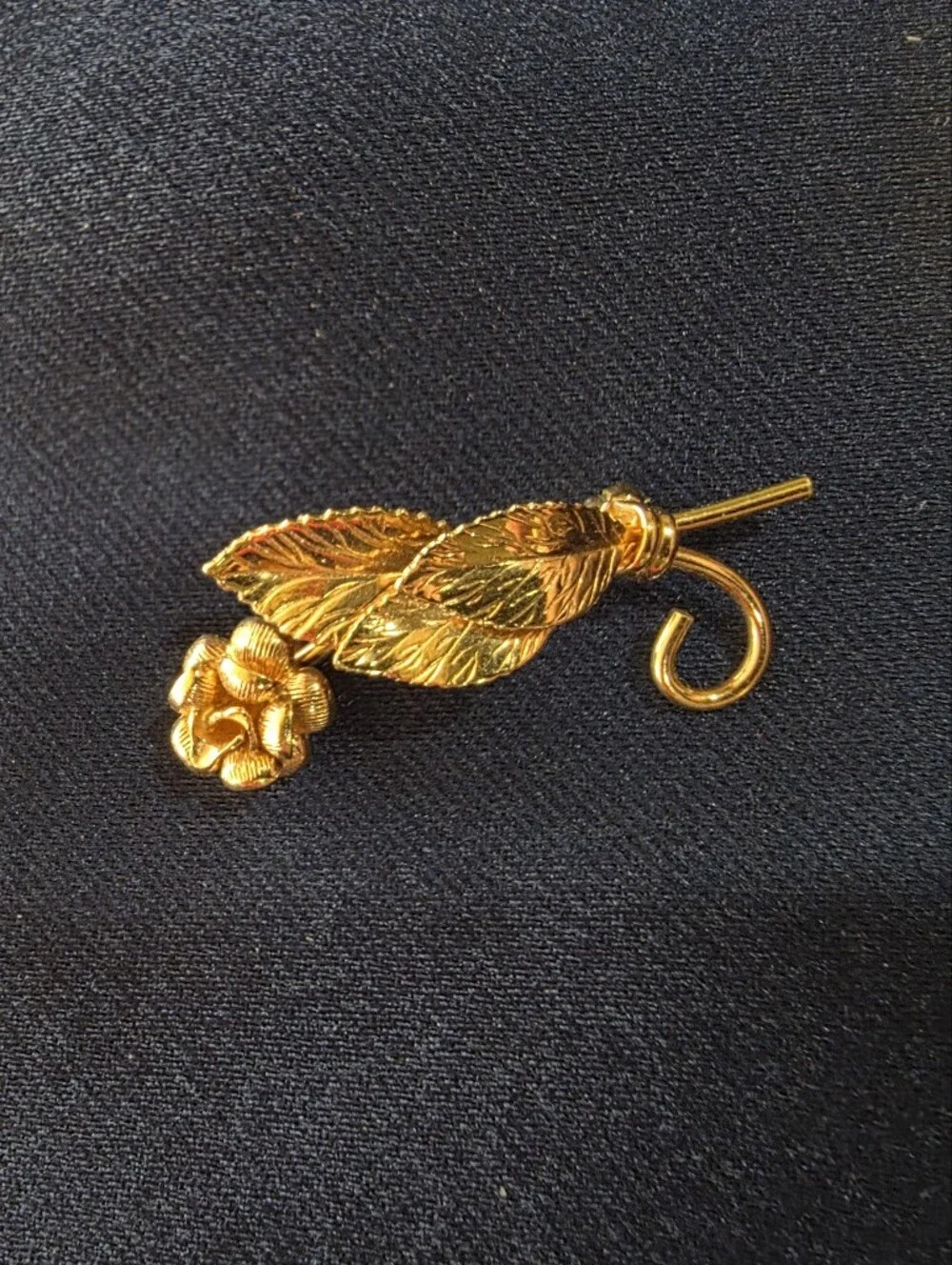 Danecraft 1/20 12K Gold Filled Rose Floral Brooch Pin